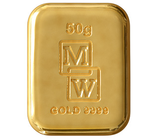 50g Gold Cast Bar