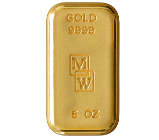 5oz Gold Cast Bar