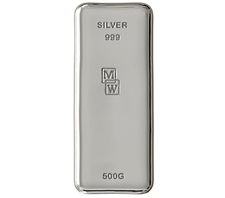 500g Silver Cast Bar