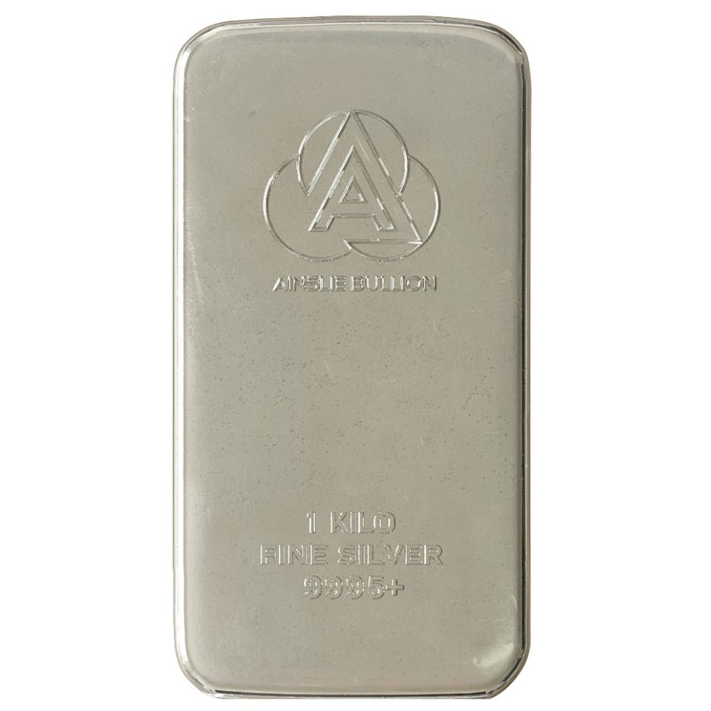 1kg Ainslie Bullion Silver Cast Bar