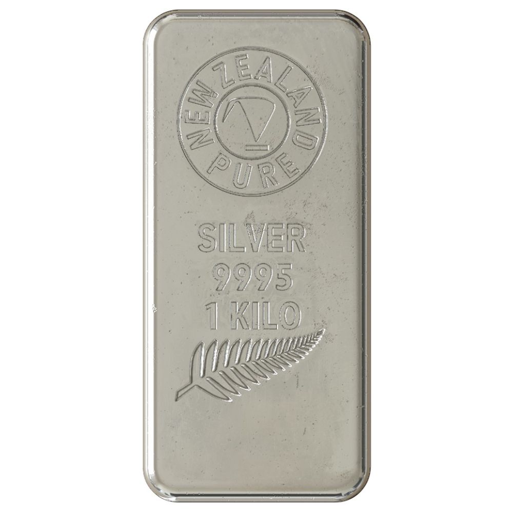 1kg NZ Pure Fine Silver Cast Bar