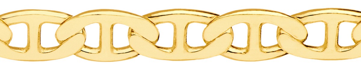 Jewellery Chain Gold And Silver Bevel Diamond Cut Anchor
