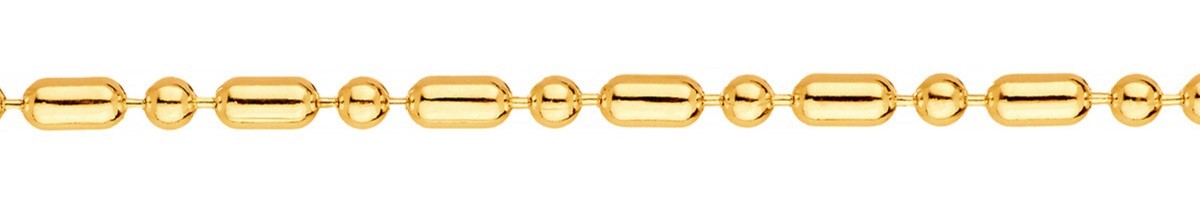 Jewellery Chain Gold And Silver Figaro Ball Chain 1 2