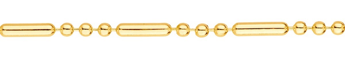 Jewellery Chain Gold And Silver Figaro Ball Chain 3 7
