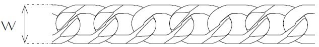 Jewellery Chain Gold And Silver Hammered Cuban Drawing Jewellery Chain Gold And Silver Hammered Cuban Drawing