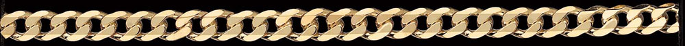 Jewellery Chain Gold And Silver Super Flat Diamond Cut Curb FCD220