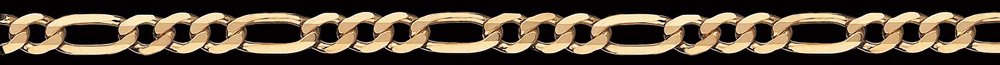Jewellery Chain Gold And Silver Diamond Cut Figaro 1 To 3 FD501 3