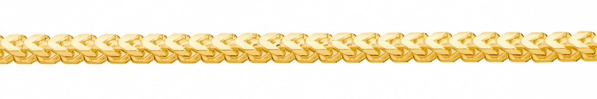 Jewellery Chain Gold And Silver Diamond Cut Franco