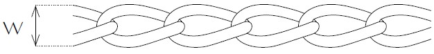 Jewellery Chain Gold And Silver Long Curb Drawing
