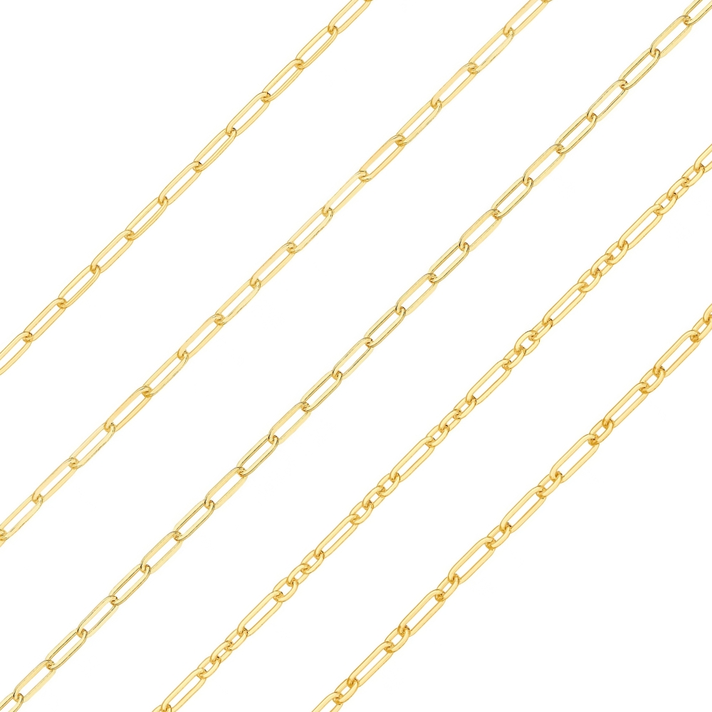 Jewellery Chain Gold And Silver Paperclip