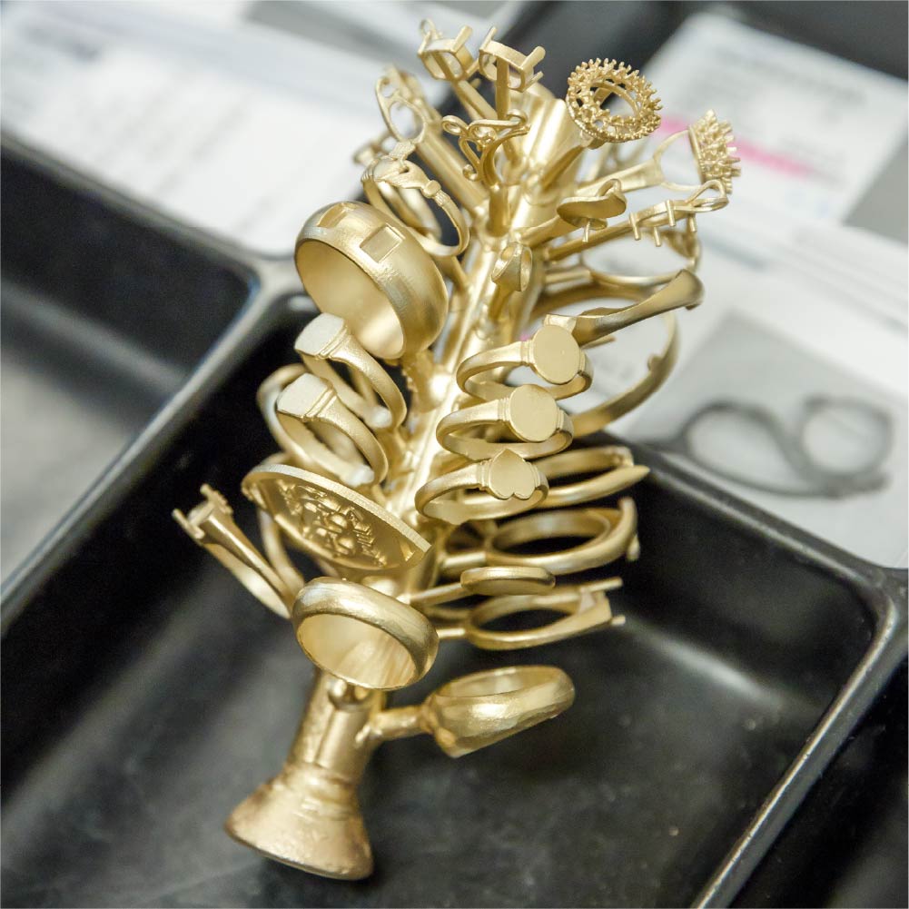 gold findings tree to cast