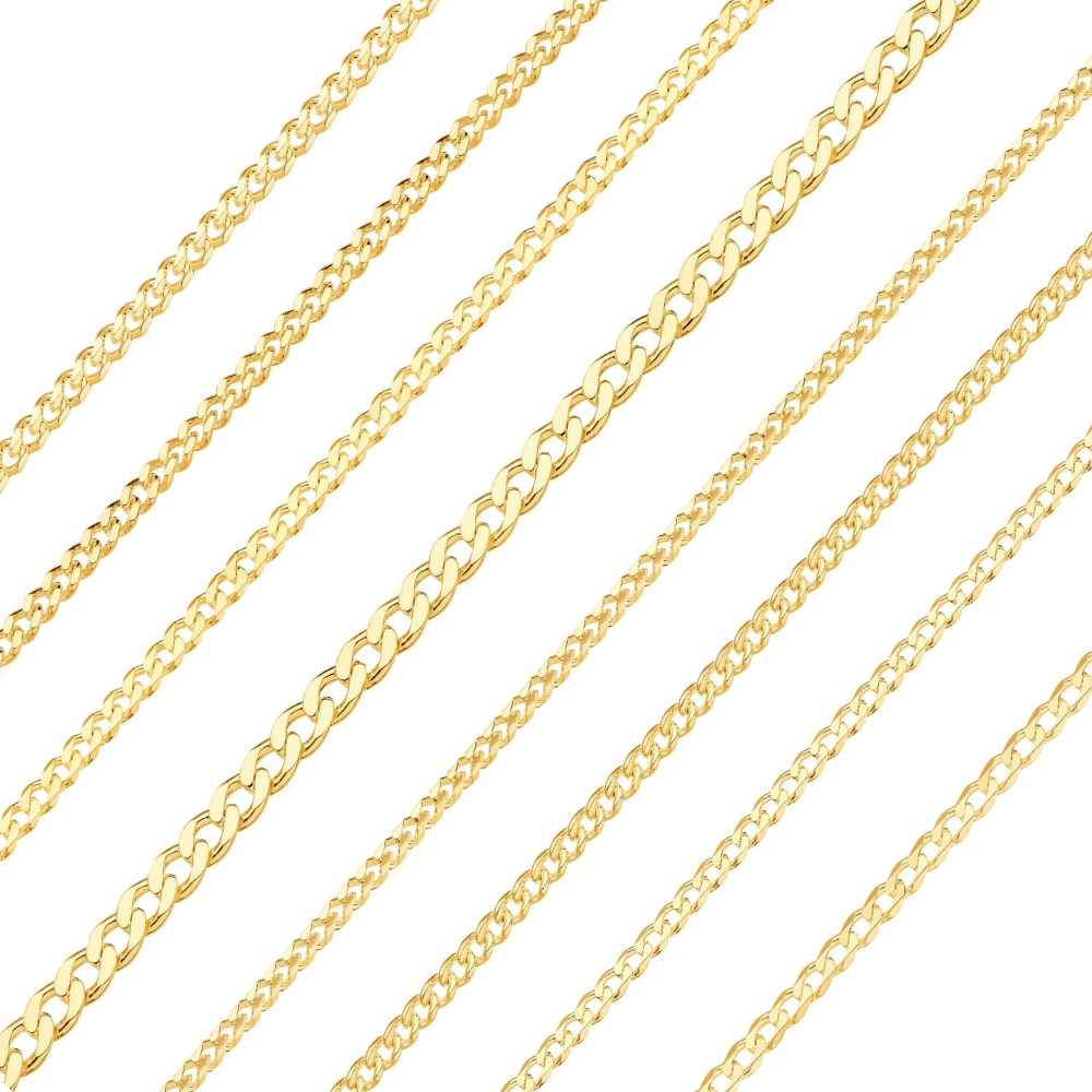 Jewellery Chain Gold And Silver Curb